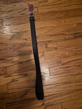 Levi's Black Belt with Silver Buckle Mens Sz 52 NWOT